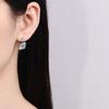 Pendientes Coloridos de Moissanita, Populares en Europa y América, Forma Redonda, Lujo Ligero, Sensación de Alta Gama, Pendientes de Plata de Ley S925, Pendientes de Piedras Preciosas de Colores al por Mayor