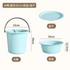 Cubo de Plástico para el Hogar con Tapa Cubo Portátil Cubo Extra Grande para la Lavandería Engrosado Cubo para Baño de Dormitorio Estudiantil Cubo de Almacenamiento de Agua