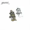 YuenZ precio de fábrica al por mayor joyería vintage de aleación accesorios hechos a mano DIY colgante Miss Cat D987