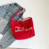 Bolso para Mujer de Color Sólido Bordado de Gran Capacidad Estilo Coreano Bolso Cruzado para Mujer Bolso de Hombro Simple de Moda para el Trabajo Bolso Tote