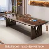 Conjunto de mesa de chá e cadeiras em madeira maciça, estilo minimalista moderno, adequado para casa, sala de estar ou escritório, com um design inspirado em Zen para desfrutar do chá