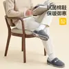 Chinelos de Algodão Plus Size para Homens, Novo Estilo Inverno 2026, Fechados Atrás, Chinelos de Pelúcia Quentes Antiderrapantes para Uso Interno em Casa para Homens