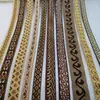 Estilo DIY Acessórios de Renda Jacquard DIY Bordado Decoração Feita à Mão Tira Alargada Fita de Tecido Padrão Geométrico Tecido para Vestuário