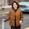 Nueva Chaqueta de Algodón con Relleno Estilo Chino para Madres, Abrigo de Algodón Engrosado Traje Tang para Mujeres de Mediana Edad y Mayores, Ropa Exterior de Algodón Otoño e Invierno
