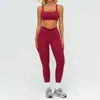 Traje Esportivo de Tecido Escovado Ze Chuang para Mulheres, Lindo Costas Geométricas Traje de Yoga, Roupas Esportivas para Corrida e Fitness 9313