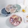 Bandeja de plástico sellada para semillas de melón al por mayor transfronteriza, caja de dulces, bandeja creativa para snacks para el hogar, caja sellada para frutas secas para la sala de estar