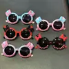 Óculos de Sol Infantis com Laço e Estampados para Meninas e Meninos, Óculos para Tirar Fotos, Proteção Solar, Color-Blocking, Óculos de Sol da Moda, Proteção UV