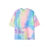 2024 Nova Tendência de Verão Dopamina Tie-Dye Sedoso, Confortável e Fresco t