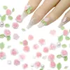 Joyas para uñas con diseño de rosas, flores tridimensionales mixtas, hojas, perlas y material para uñas, bolsa, accesorios para uñas, taladro