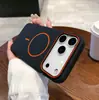 Adecuado para Apple 18Promax Funda de Teléfono Magnética con Sensación de Piel Círculo Fino iPhone16E Mate Anticaída 17Air Funda Suave
