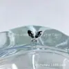 Aretes de Titanio Astmf-136 Aleación de Titanio 1.5X3 Marquise Mariposa Grande G23 Titanio Rosca Interna Aretes de Zirconia Piercing