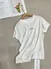 [En Stock] Camiseta Mm6 Etiqueta Digital Cuello Redondo Corte Ajustado