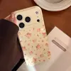 Naranja Cálido Pequeño Floral Manzana 17 Funda para Teléfono Móvil Adecuada para Iphone18Promax 15 Anti-Caída 13 Funda Suave 14 Suave 16