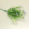 Plantas Verdes Simuladas Eucalipto de Siete Puntas Violeta de Eucalipto Flores Falsas de Plástico Adornos de Decoración para el Hogar Flores Simuladas Al Por Mayor
