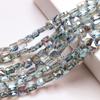 Cuentas de vidrio cuadradas planas de 8 mm electrochapadas multicolor pulsera collar joyería DIY accesorios de joyería hechos a mano
