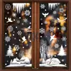 Decoraciones Navideñas Amazon Ciervo Soñador Copo de Nieve Pegatinas Estáticas Colibrí Casa de Nieve Feliz Navidad Pegatinas para Vidrio