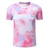 2022 novas roupas de badminton coreanas casuais tortas ~ jaqueta respirável de secagem rápida de manga curta masculina e feminina rosa claro