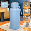 Taza de Agua para Té Personalizada Simple de Alto Valor de Acero Inoxidable 316 Cabeza de Bala de Dibujos Animados Portátil de Gran Capacidad Deportiva Térmica