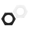 Tuercas Hexagonales de Nylon Blancas y Negras M2-M12 Tuercas Hexagonales Externas de Plástico Tuercas Hexagonales Aisladas con Rosca Interna