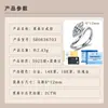 Anillo de plata S925 de 2 quilates, color D, moissanita tipo marquesa, con banda delgada y shank retorcido, pasa la prueba de diamante, suministro transfronterizo, dropshipping de una pieza