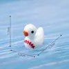Nuevo Lindo Juguete de Peluche de Pato de Tenis y Fútbol Accesorios Decorativos DIY para Paisajismo de Jardín Pequeños Adornos