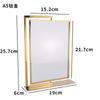 Suporte de Display para Outdoor em Aço Inoxidável Loja de Chá com Leite Suporte de Display de Placa A4Kt Dupla Face Suporte de Display de Preço para Mesa Rotativo