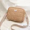 2025 Nueva Moda Diseño de Nicho Bolso Cuadrado Pequeño Bordado de Mariposa Bolso para Cámara Bolso de Hombro Cruzado Casual Versátil