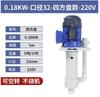 FSY40-10-0.75 bomba química centrífuga anticorrosiva para plating resistente a ácidos y álcalis Torre de desulfuración bomba de tanque 0.75kw