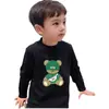 Camiseta de Manga Larga de Primavera para Niños y Niñas Medianos y Grandes De Rong Primavera y Otoño Camiseta Fina de Manga Larga Camiseta Básica Infantil Moderna
