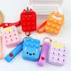 Bolsa de Monedas Linda para Niños, Almacenamiento de Artículos Pequeños, Mini Bolsa de Silicona Personalizada de Dibujos Animados, Bolsa para Auriculares Inalámbricos al por Mayor