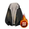 Jaqueta de Algodão Estilo Americano "Zuoshandiao" Masculina Outono e Inverno Enbu, Unissex com Capuz, Forrada com Fleece, Casaco de Algodão Espessado, Roupa de Exterior Masculina