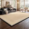 Tapete para Sala de Estar, Estilo Francês Vintage, Lavável e Resistente a Manchas, Adequado para Sofá e Mesa de Centro, com um Toque de Luxo Leve e Sofisticado