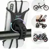 Suporte de Celular Rotativo 360 para Bicicleta e Moto Suporte Seguro para Bike Suporte de Silicone Tipo Puxar de Silicone Para Todos os Suportes de Celular