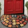 Tapetes de Chão Semicirculares Americanos para Entradas, Tapetes de Porta Resistentes a Manchas, Tapetes Decorativos Retrô de Fácil Cuidado - Amazon Temu Dropshipping