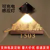 Placa de Número de Casa com Acabamento de Alto Padrão para Entradas Residenciais e de Hotéis, Placa de Número de Casa Decorativa Iluminada com Luz, Adesivo Digital de Número de Quarto
