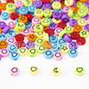 Cuentas de estrella de cinco puntas de 4 x 7 mm, cuentas sueltas acrílicas, accesorios, bola de estrella de amor, joyería, accesorios transfronterizos