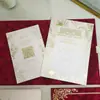 Invitación de boda de terciopelo burdeos, regalo de boda de alta gama, invitación de boda elegante para negocios, tarjeta de juramento