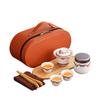 Cuenco Vintage Dunhuang Dehua de Jade Grasa de Oveja con Tapa Portátil Set de Té Kung Fu Nuevo Estilo Chino Camping Rápido Logotipo Personalizado