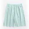 Pantalones Cortos de Casa para Hombre Verano 2025 Pantalones Cortos Deportivos Finos Grandes Sueltos Casuales de Longitud Media Modernos