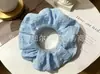 Elástico de Cabelo Fresco de Chiffon com Pompom Estilo Fada Menina, Acessórios de Cabelo, Atacado em Estoque