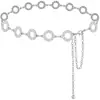 Amazon Diseño Creativo Cadena para Mujer Ajustable Cuadrada Metálica Cadena Gruesa para Cintura Moderna Sencilla Accesorio para el Día a Día