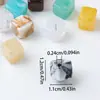 Cuentas Acrílicas Bicolor Nube Niebla Gradiente Cuadradas con Agujeros Diagonales Accesorios para Colgantes de Pulseras DIY Venta al por Mayor