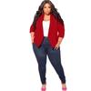 N7905 Spot wish Amazon Explosions Europeu e Americano Cor Sólida Manga Longa Simples Tamanho Grande Terno Feminino Pequeno Roupas Femininas