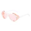Gafas de Sol Redondas de Doble Lente Estilo Nuevo Distintivo Hip-Hop Punk Moda Ins para Exteriores Disparo Callejero Versátiles con Protección Solar