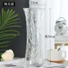Jarrón de cristal en forma de cono, estilo ins nórdico, jarrón transparente grande y simple para bambú hidropónico, decoración de arreglo floral de escritorio y sala de estar