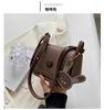 2023 Primavera e Verão Moda High-end Western Style Small Square Bag Moda All-match Shoulder Crossbody Bag para Mulheres