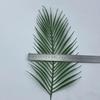 Simulación de una sola pieza de hoja de bambú de tortuga, hoja Kui, hoja de cola dispersa, hoja verde, hoja falsa única, decoración de boda, hoja verde falsa de plástico