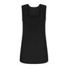 Camiseta de comercio exterior de verano europea y americana 2023 para mujer, chaleco con explosiones de Amazon, sin mangas, con cuello cuadrado dividido, camiseta para mujer