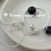 Joyería de diseño nicho estilo ins coreano, collar de perlas con lirio del valle de plata de ley S925, suave, elegante y versátil
