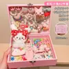 Set de Regalo Caja de Accesorios para el Cabello Infantil, Pinzas para el Cabello Estilo Princesa para Niñas, Gomas para el Cabello, Adornos para la Cabeza Lindos de Dibujos Animados, Regalo de Cumpleaños, Estilo de Alta Gama